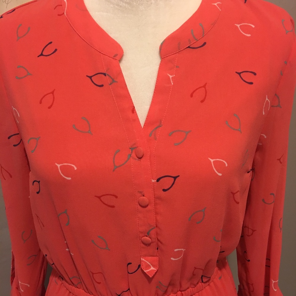 Modcloth Dress with Wishbone Pattern - Picture 5 of 6